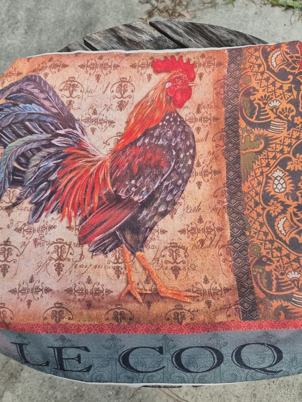 3 Rooster Crow Lecoq Throw Decorative Pillow Cases Only 16